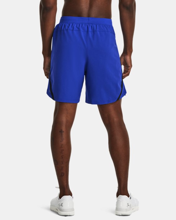 Men's UA Launch Run 7" Shorts, Blue, pdpMainDesktop image number 1